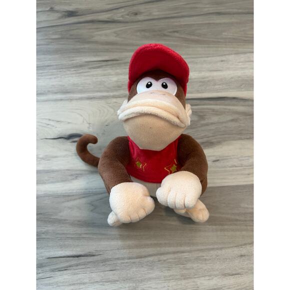 Nintendo Other - Super Mario Bros Donkey Kong Diddy Kong 7” Stuffed Plush Monkey Nintendo (2017)